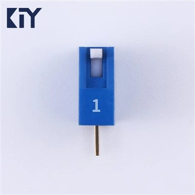 Interruptor DIP de piano azul de 1 pin